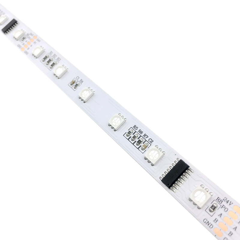 DMX512 RGB DC24V 300LEDs Dream Color Programmable Parallel signal - HTTP Breakpoint Resume Transmission Matrix Control Flex LED Strip Lights, 16.4feet/roll